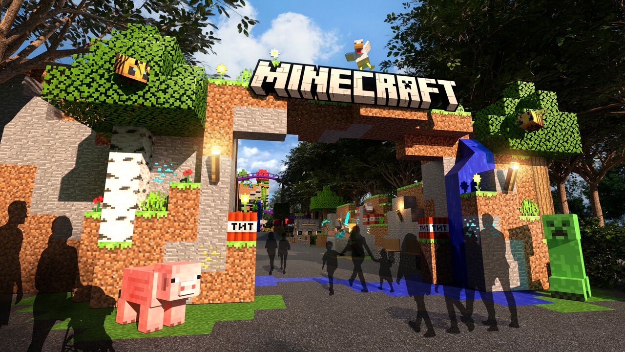 Minecraft World concept art for Chessington World of Adventures