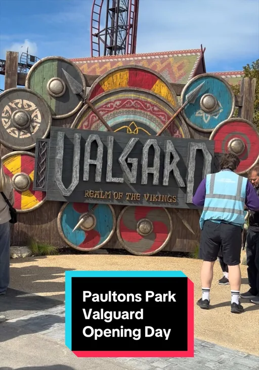 TobesVerse at Paultons Park for Valgard opening on TikTok